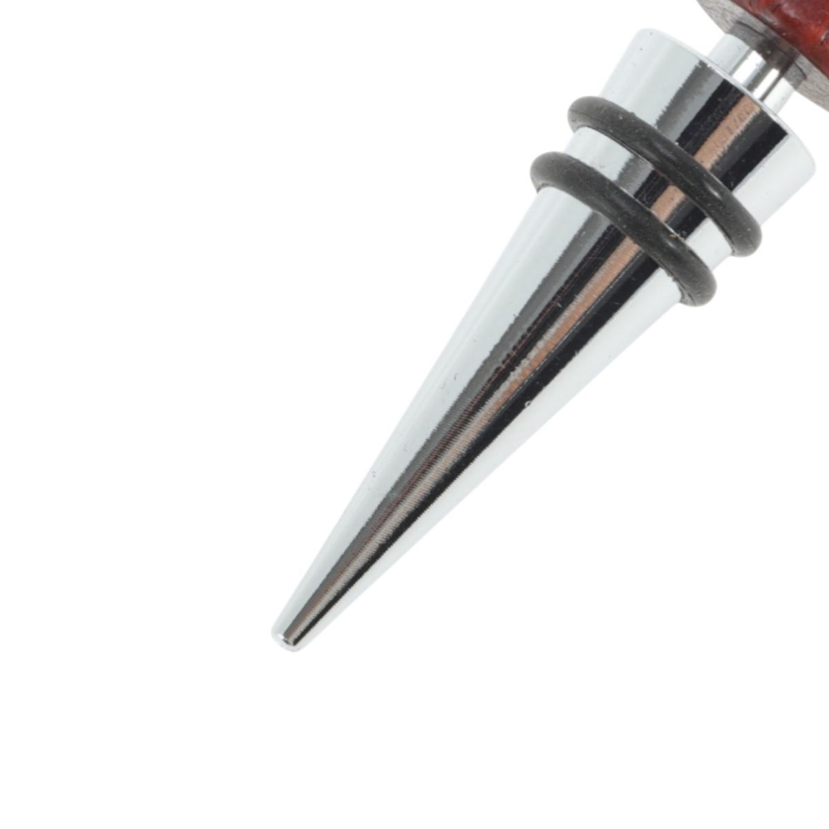 Unique Bargains Wine Stopper Aluminum Alloy TPR Wood 3.94"x0.79"x0.79" 1 Pc - thumbnail 6