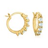Ross-Simons 1.60 ct. t.w. Amethyst, Garnet and Blue Topaz Jewelry Set: 3 Pairs Of Huggie Hoop Earrings in 18kt Gold Over Sterling - 4 of 4