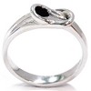 Pompeii3 1/5ct Solitaire Everlon Knot Ring 14K White Gold - 2 of 4
