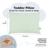 KeaBabies Toddler Pillow - Soft Organic Cotton Kids Pillows for Sleeping - Travel Pillow for Kids Age 2-5 - 3 of 4