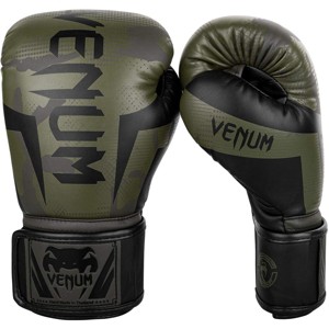 Venum Elite Hook and Loop Boxing Gloves - Khaki/Camo - 1 of 2