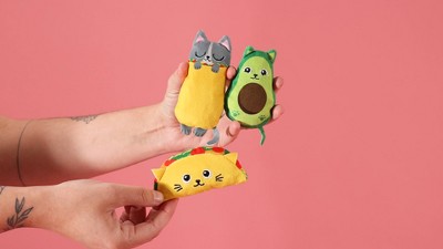 PetShop by Fringe Studio Kitty Cravings Cat Plush Toy Set 3pc