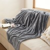 Bedsure Flannel Blanket – Solid Color Plush Throw, Ultra Soft and Fuzzy, 280GSM Lightweight Cozy Blanket for Bed or Couch - 2 of 3