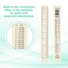 Unique Bargains Aluminum Alloy Rulers with Centimeters Millimeters Inches and Conversion Table 2 Pcs - 4 of 4