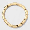 SUGARFIX by BaubleBar Crystal Baguette Stretch Bracelet - Gold: Brass Material, 6.75" Length, Stretch Band Closure - 3 of 4