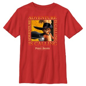 Boy's Puss in Boots: The Last Wish Adventure is Calling T-Shirt - 1 of 4