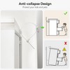 Modern 5 Drawers Dresser, Chest of Drawers Closet Organizers and Storage Clothes, Modern Dressers(White) - 4 of 4