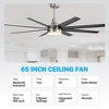 Airsurfer 65" Large Indoor Modern Ceiling Fan with Led Lights and Remote - 4 of 4