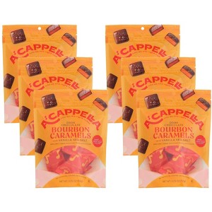 A'Cappella Dark Chocolate Bourbon Caramels  - Case of 6/3.25 oz - 1 of 4