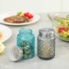 Slickblue Traditional Hobnail Aqua Blue & Smoke Grey Salt and Pepper Shaker Set - 4 oz. - 3 of 4