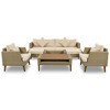 CAVINAS Outdoor Sofa Sets with Coffee Table and Double Cushions, PE Rattan Patio Furniture Sets, Modern Lawn Furniture for Backyard - 4 of 4