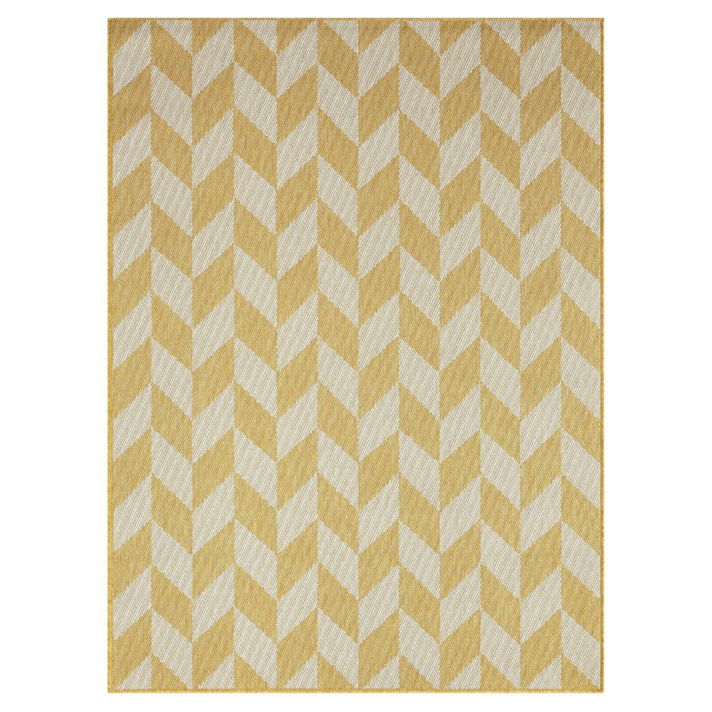  x 9'2in Country Calla Indoor/Outdoor Rug Yellow
