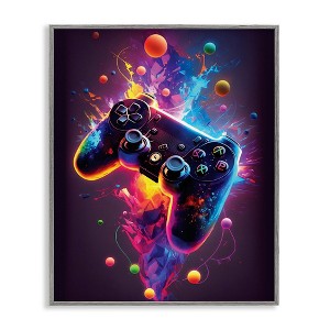Stupell Industries Bold Prismatic Gaming Controller, 11" x 14" - 1 of 4