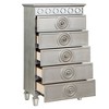 31" Varian Decorative Storage Drawer Silver and Mirrored Finish - Acme Furniture - 2 of 4