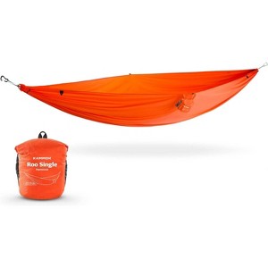 Kammok Roo Single Hammock with Stuff Sack, Waterproof Ripstop Nylon, Gear Loops, Lightweight for Camping and Backpacking - 1 of 4