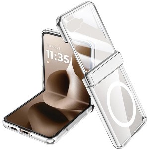 Nakedcellphone Electro Case for Motorola RAZR ULTRA 2025 Flip Phone - Built-In Screen/Hinge Protector with Clear Back Panel - 1 of 2