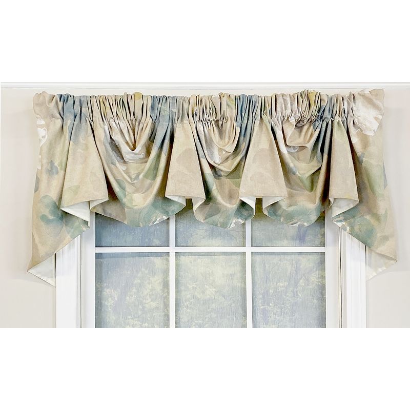 Linen Floral Empire Valance for Windows up to 48in or 60in by RLF Home, 2 of 5