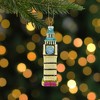 Northlight 5.5" Golden Big Ben Glittered Glass Christmas Hanging Ornament - 2 of 4