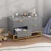 Nightstand, Modern 2 Drawer Dresser for Bedroom, Large End Side Table Bedside Table with 2 Drawers - 4 of 4