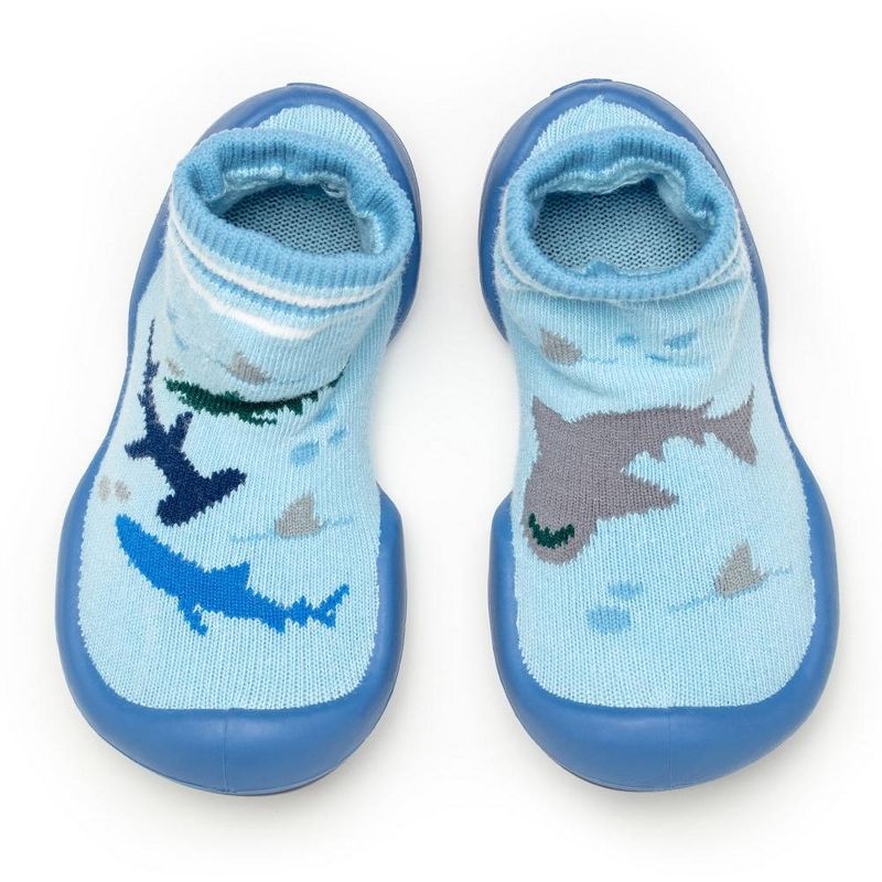 Komuello Baby Boy First Walk Sock Shoes Shark Tank, 1 of 10