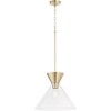 Quorum Lighting Beldar 1 - Light Pendant in  Aged Brass - 3 of 3