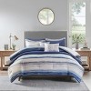 NicBex 8-Piece Printed Seersucker Bedding Comforter Sets, All Season Bedding Set with Decorative Pillows, Machine Washable - 3 of 4