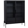 JUJABU 51.2'' Display Cabinet with Tempered Glass Door, Metal Legs, Modern Minimalist style, for Living Room, Office, Study - 2 of 4