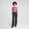 Women's Long Sleeve Rib-Knit Boat Neck Top - Wild Fable™ - 3 of 4