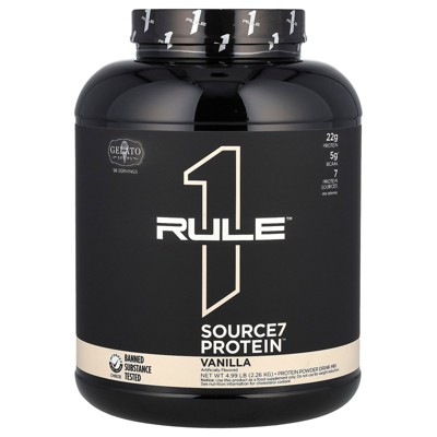 Rule One Proteins Source7 Protein Powder Drink Mix, Vanilla, 4.99 lb (2.26 kg)
