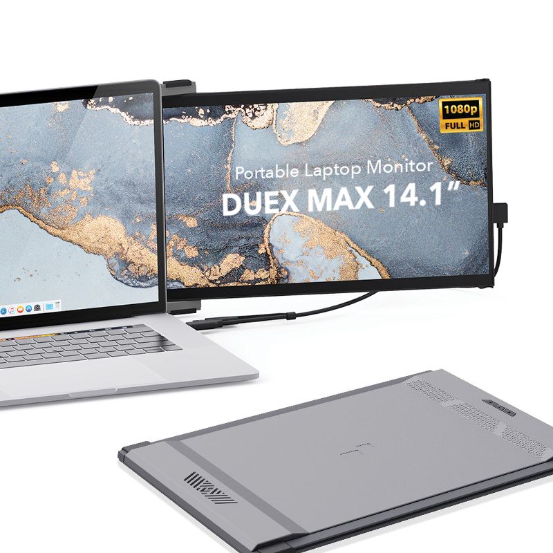 Mobile Pixels DUEX® Max 14.1-In. IPS LCD Slide-out Display for Laptops (Gray), 2 of 11
