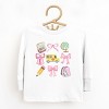 The Juniper Shop Coquette Watercolor School Chart Toddler Long Sleeve Tee - 2 of 4