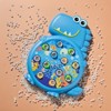 Dinosaur Fishing Game Toy Interactive Indoor/Outdoor Activity for Kids  Educational STEM Learning Toy with Dinosaur Theme Gift for Girls Boys 3-6 Blue - 3 of 4