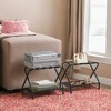 Luggage Rack with Fabric Storage Shelf, Suitcase Stands, Luggage Stand, Foldable Steel Frame, Holds up to 110 lb, 27.2 x 15 x 20.5 Inches - 4 of 4