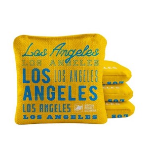 Skip's Garage | Gameday Los Angeles Football Synergy Pro Cornhole Bags (Set of 4) - 1 of 4
