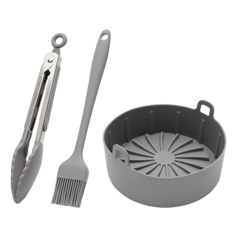 Pampered Chef breading trays and tongs
