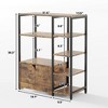 Bakers Rack with Storage Cabinet, 5-Tier Kitchen Organizer with Shelves, Coffee Bar Station - 2 of 4