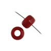 John Bead 1000 Pieces 9mm Plastic Crow Beads Burgundy Pony Bead for DIY Arts and Crafts Making Supplies - 2 of 4