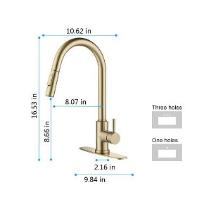 Touchless Kitchen Faucet with Pull-Down Sprayer Functionality - 1 of 4