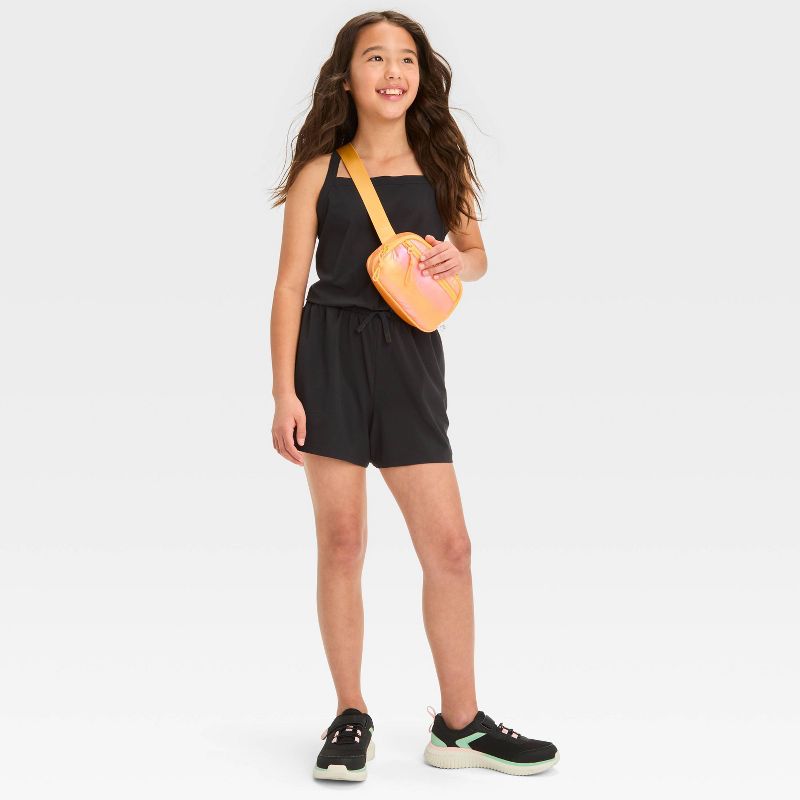 Girls' Woven Romper - All In Motion™, 4 of 5