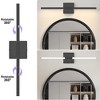 POWLIG 23.6-in Led Black 5cct 24w Dimmable wall Sconce - 3 of 4