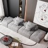 Oversized 141.73" Sparkling Chenille Tufted Modular Sectional Sofa with 4 Pillows, No Assembly and 4 PCS DIY Combination - 2 of 4