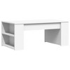 vidaXL Coffee Table White 40.2"x21.7"x16.5" Engineered Wood - 2 of 4