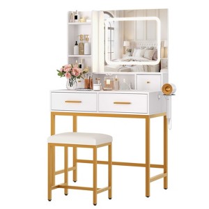 coucheta Dressers Stylish and Durable Vanity Table with Ample Storage - 1 of 4