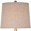 360 Lighting St. Claire 30 3/4" Tall Open Base Large Mid Century Modern End Table Lamps Set of 2 Wood Finish Living Room Bedroom Bedside Nightstand - 4 of 4