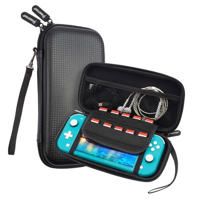 Insten Carrying Case with 10 Game Slots Holder for Nintendo Switch Lite - Portable & Protective Travel Cover Accessories, Black