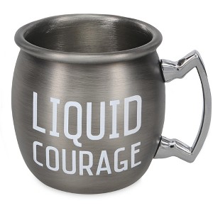Pavilion Gift Company - Liquid Courage - 2 oz Stainless Steel Moscow Mule Shot - Drinkware - 1 of 1