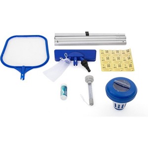 Bestway:  Flowclear Pool Accessories Set with Pole, Skimmer Net and Vacuum heads - 1 of 4