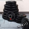 Kumasinova 2" Dia  Olympic Weight Plates,Rubber Coated Cast Iron Barbell Plates for Strength Training and Weight Lifting,Multiple Options - 4 of 4