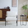 Christopher Knight Home Varsts Modern Wood and Metal Upholstered Accent Chair - 2 of 4