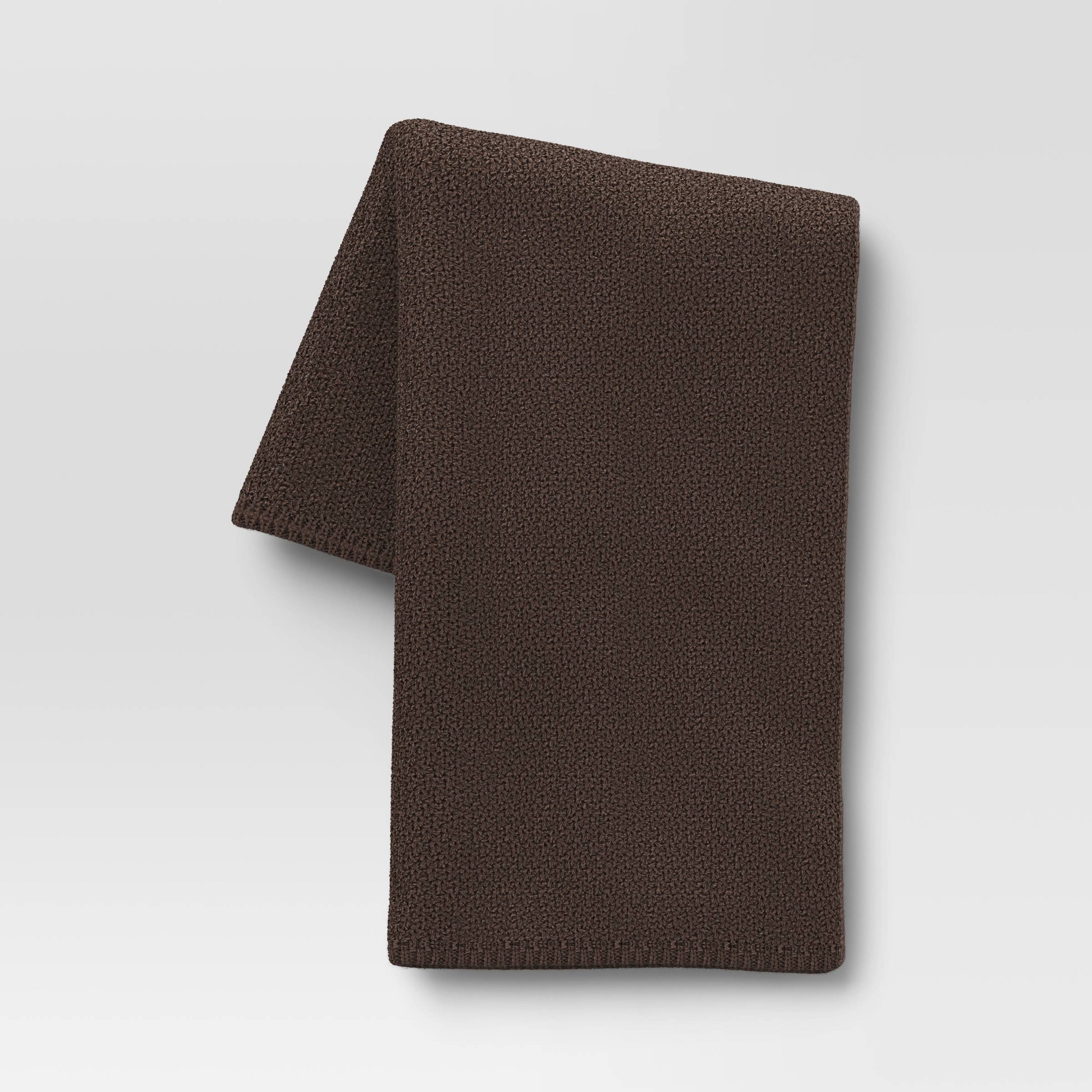 Oversized Recycled Knit Throw Blanket Gray - Threshold™